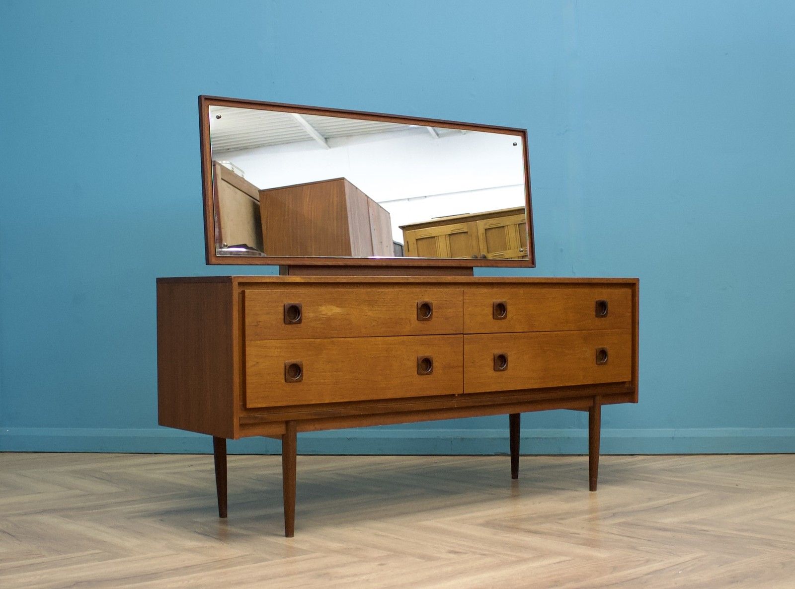 Mid Century Teak Dressing Table Chest From Wrighton, 1960s #1578