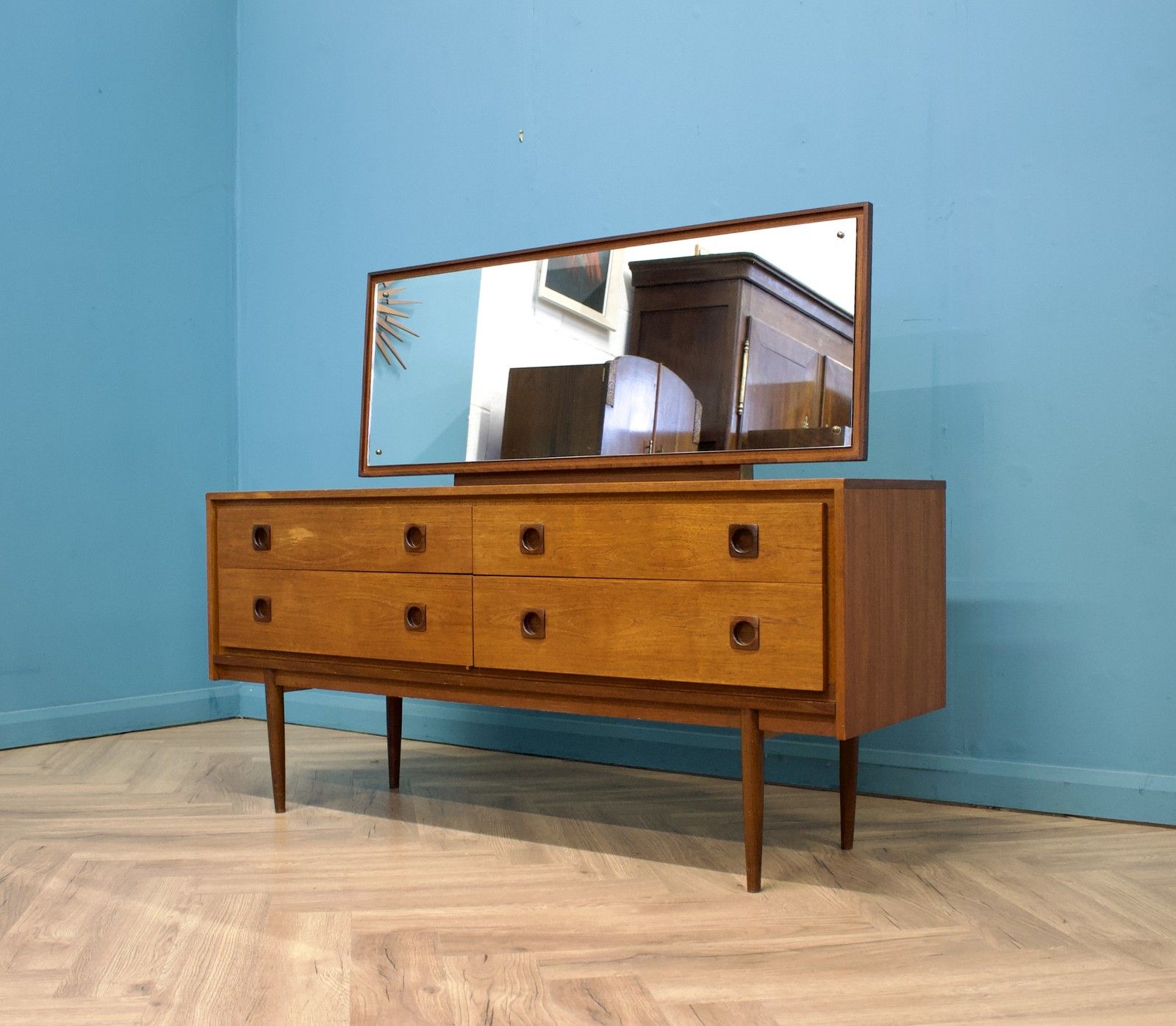 Mid Century Teak Dressing Table Chest From Wrighton, 1960s #1578 photo for sale