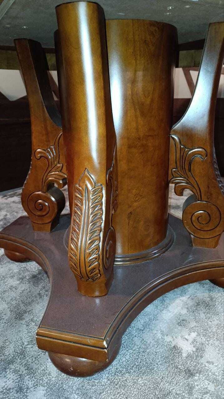 photo furniture A Reproduction American Emprire / Late Regency Revival Round Pedestal Dining Table – 131cm