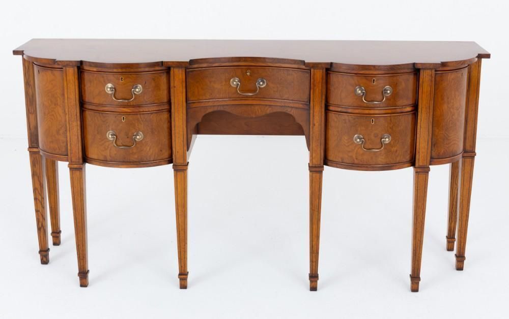 Georgian Revival Sideboard Oak Server Dresser photo vinterior