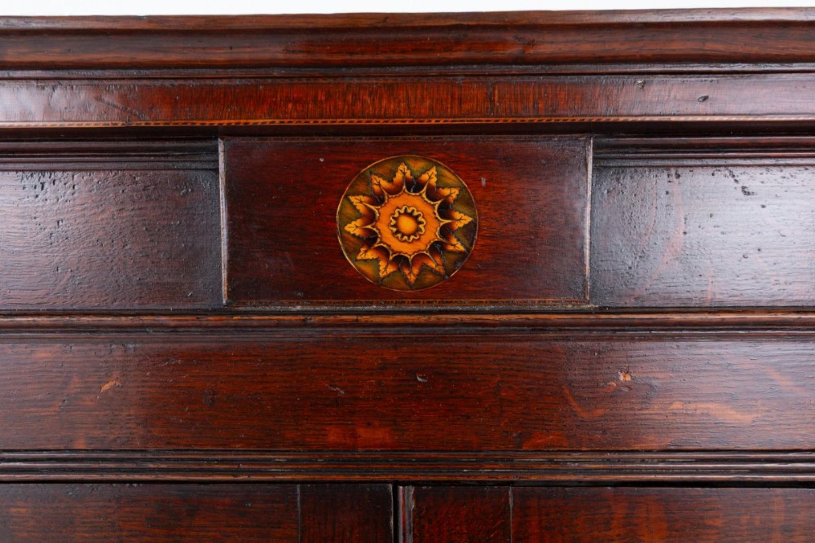 photo furniture Period Georgian Corner Cabinet Oak Panelled