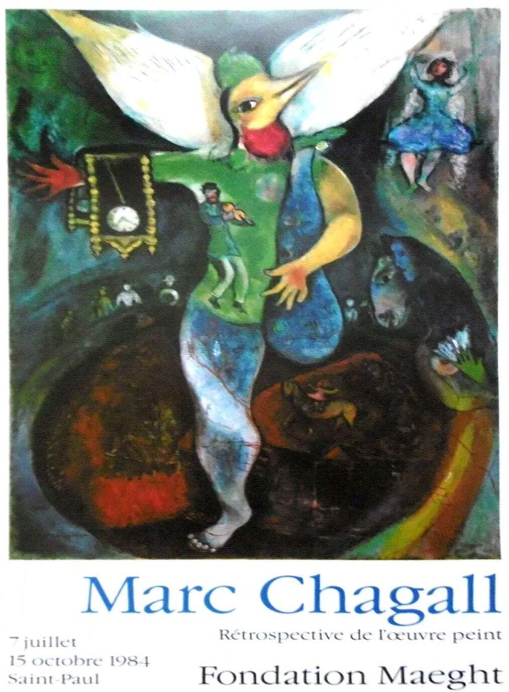 Marc Chagall   Fondation Maeght Original Vintage Poster