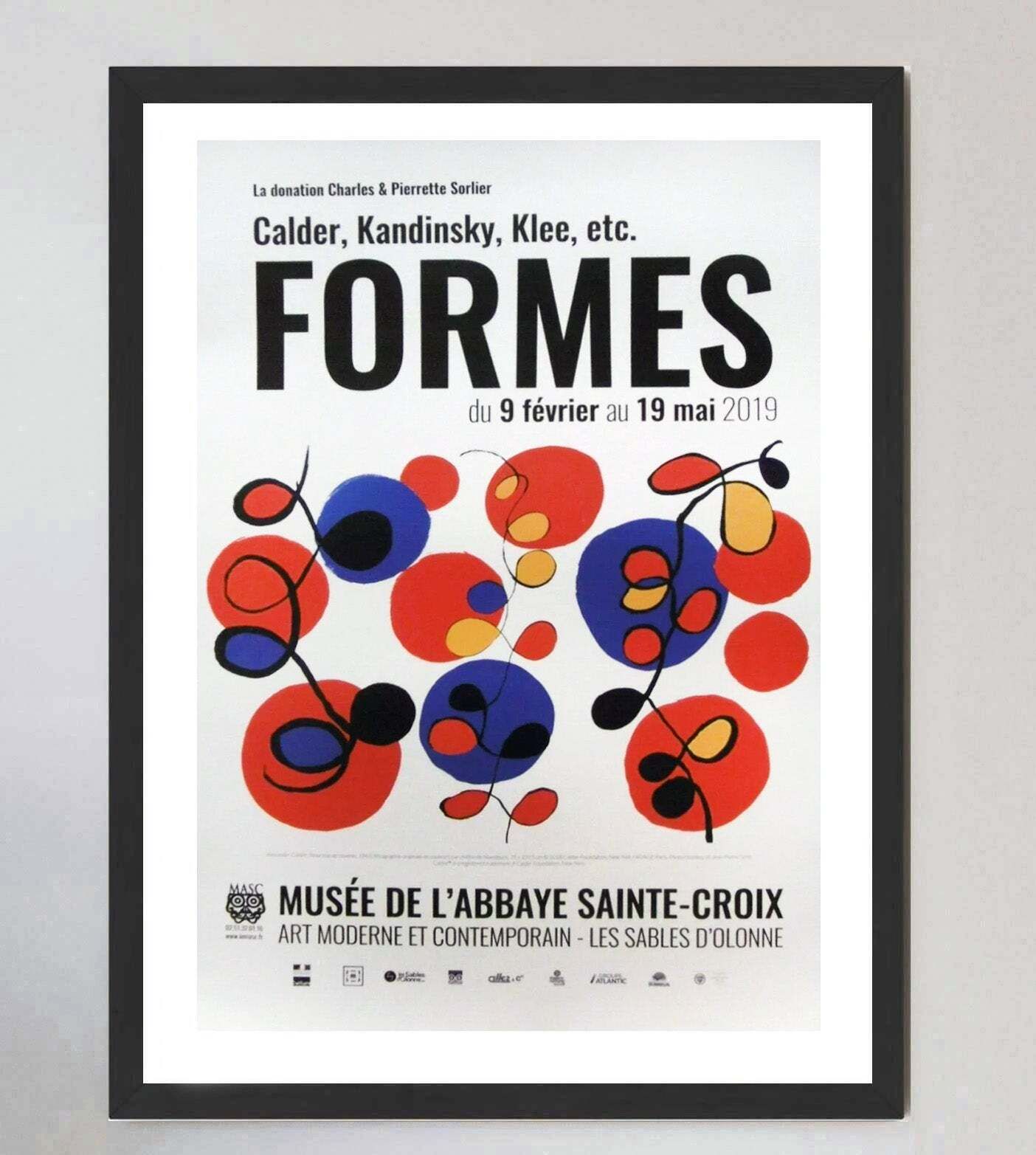 Calder, Kandinsky, Klee   Formes   Musee De L'abbaye Saint Croix Original Vintage Poster photo furniture