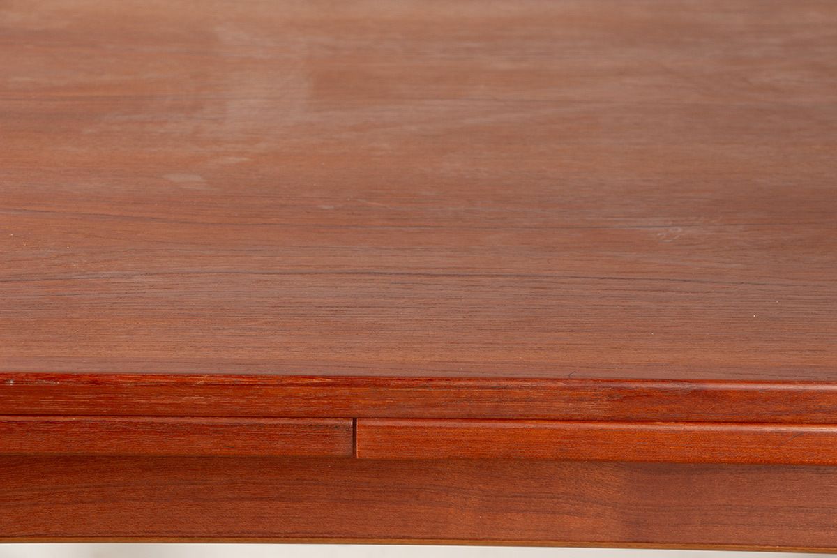 Square And Extendable Danish Dining Table, In Teak, Model 592, By Arne Vodder For Sibast 1960. photo buy