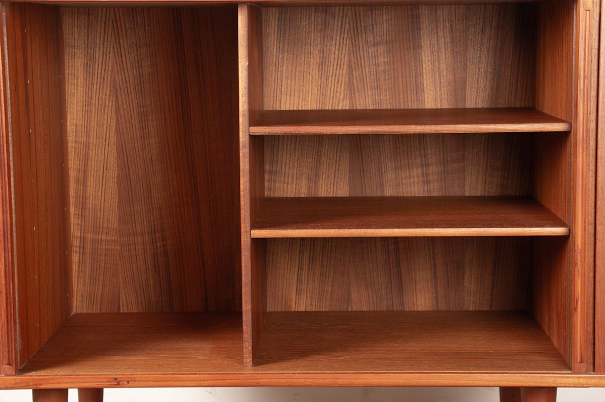 photo vintage Small Danish Teak Sideboard Model 42 By Kai Kristiansen For Feldballes Mobelfabrik 1960.