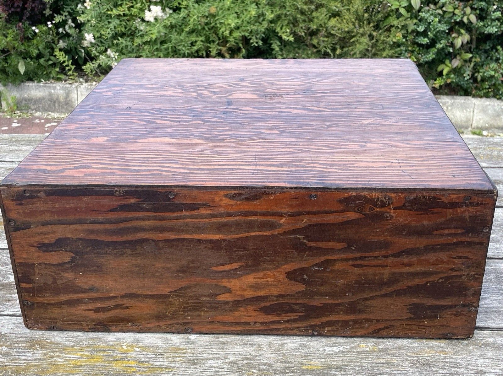 150.0 Rare Reeves & Sons Table Top Filing Index Oak Drawers Dated 1945 Larger Size photo