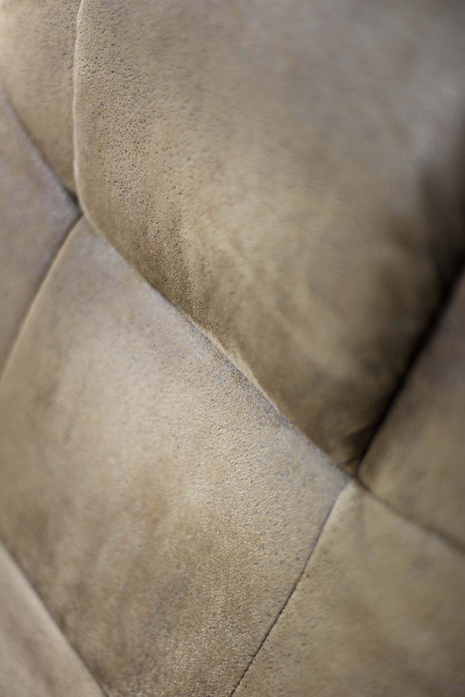 photo furniture Set Van Mid Century Modern Deense Bruine Draaifauteuil Met Ottoman, Jaren 1960