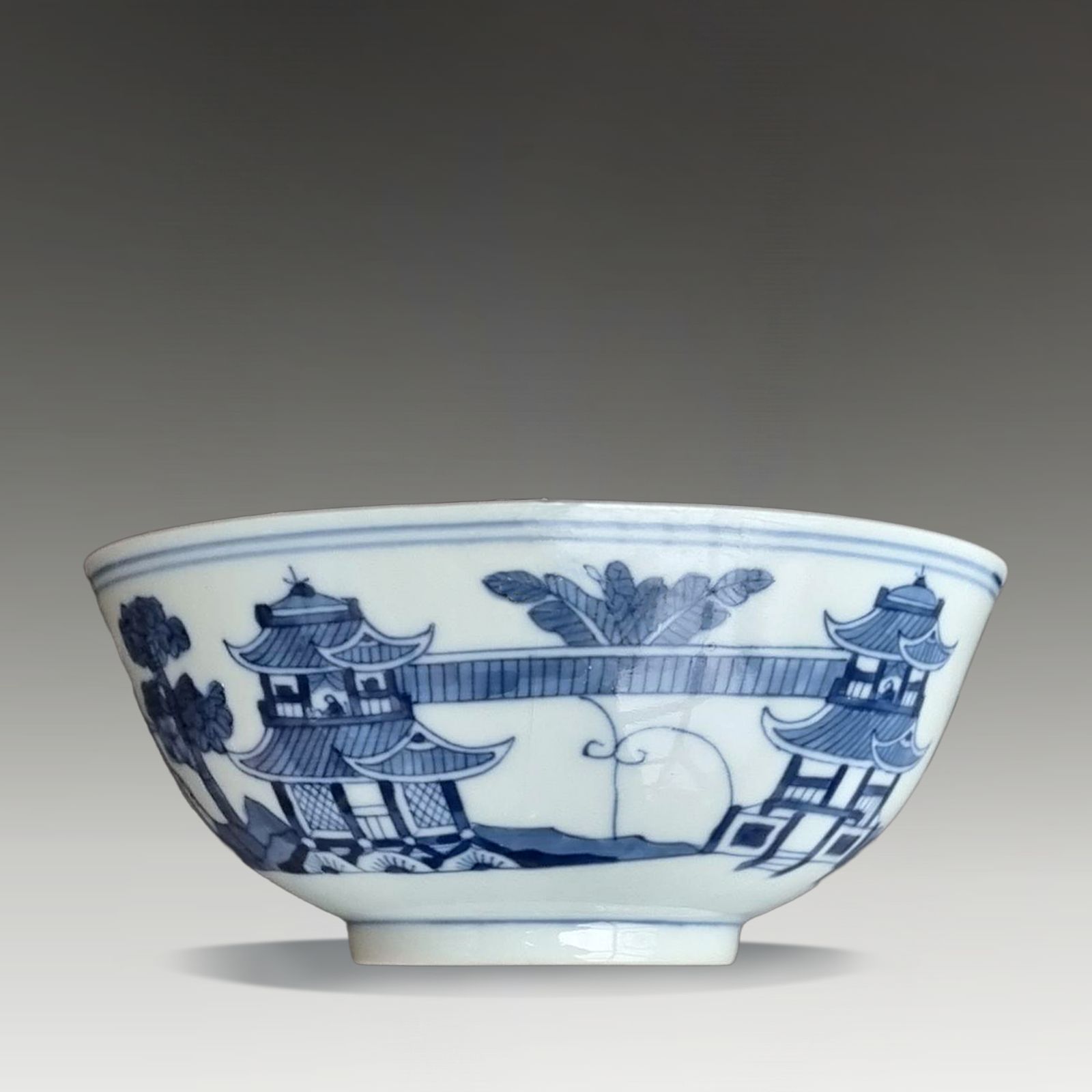 Antique Chinese Nanking Circa 1820  Porcelain Bowl. Lovely Quality  16.5cm D photo buy