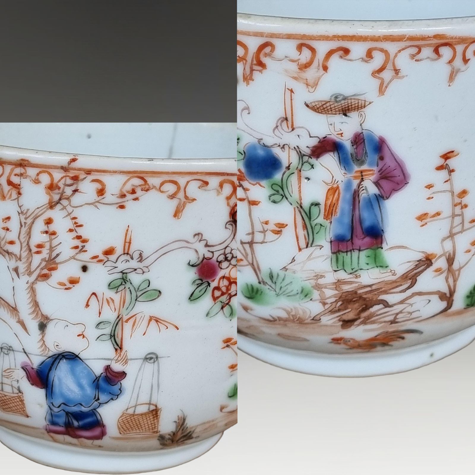 Chinese Yongzheng Period Enamel Painted Bowl  Jesuit Priest Very Unusual & Rare photo for sale