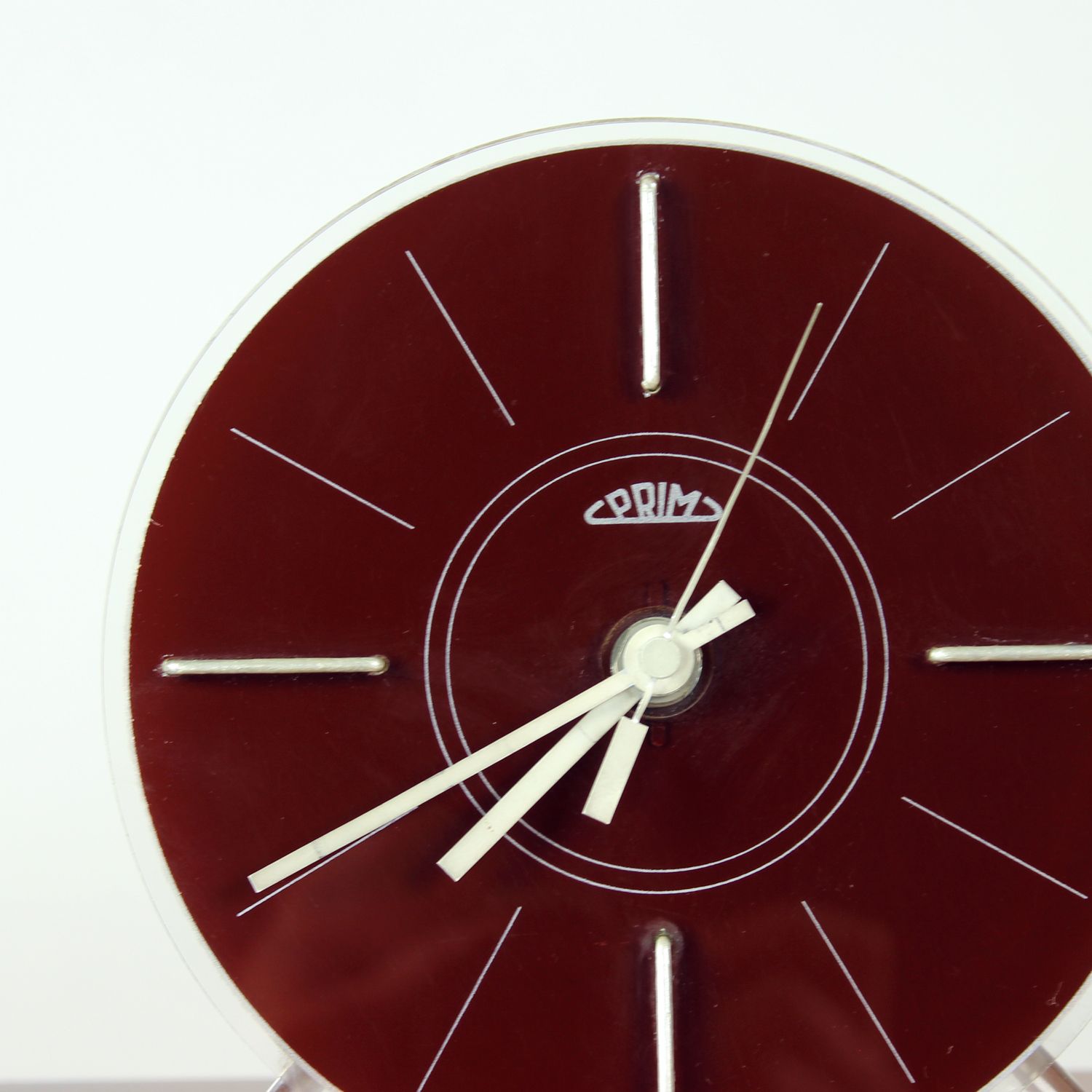 Rare Mid Century Modern Freestanding Clock By Prim, Czechoslovakia, 1960s photo 280.0
