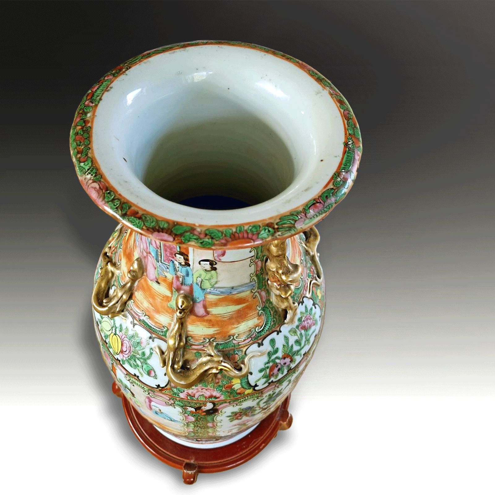 Antique Chinese "Rose Medallion" V. Large Vase Mid 19th Century Superb Quality photo buy