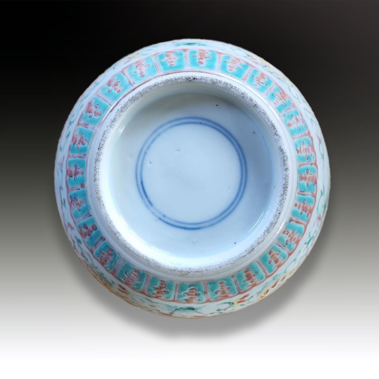 Chinese Antique Late Qing Dynasty Enamelled Ginger Jar Beautiful Colours photo 185.0