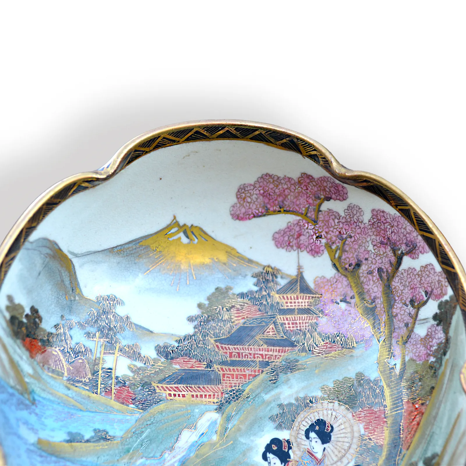 Japanese Late Meiji Satsuma Bowl By Futaji Lovely Quality 16cm D photo furniture