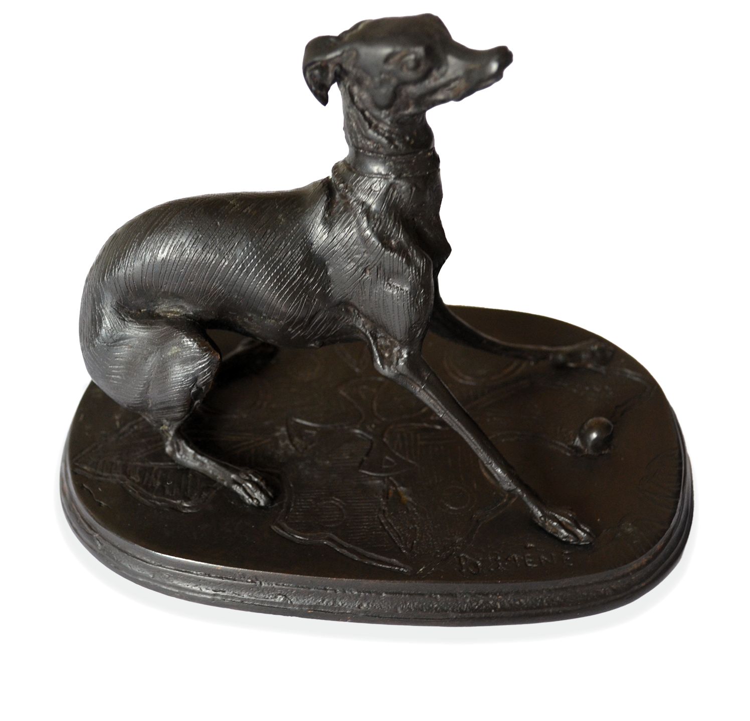 After Pierre Jules Mêne (French, 1810 1879) Bronze 'Giselle  Study Of A Whippet photo for sale