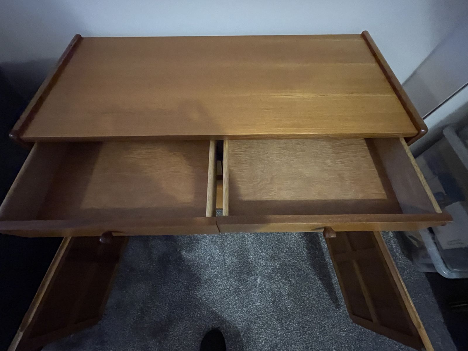 Nathan Parker Knoll Squares Vintage Mid Century Teak Sideboard photo vintage