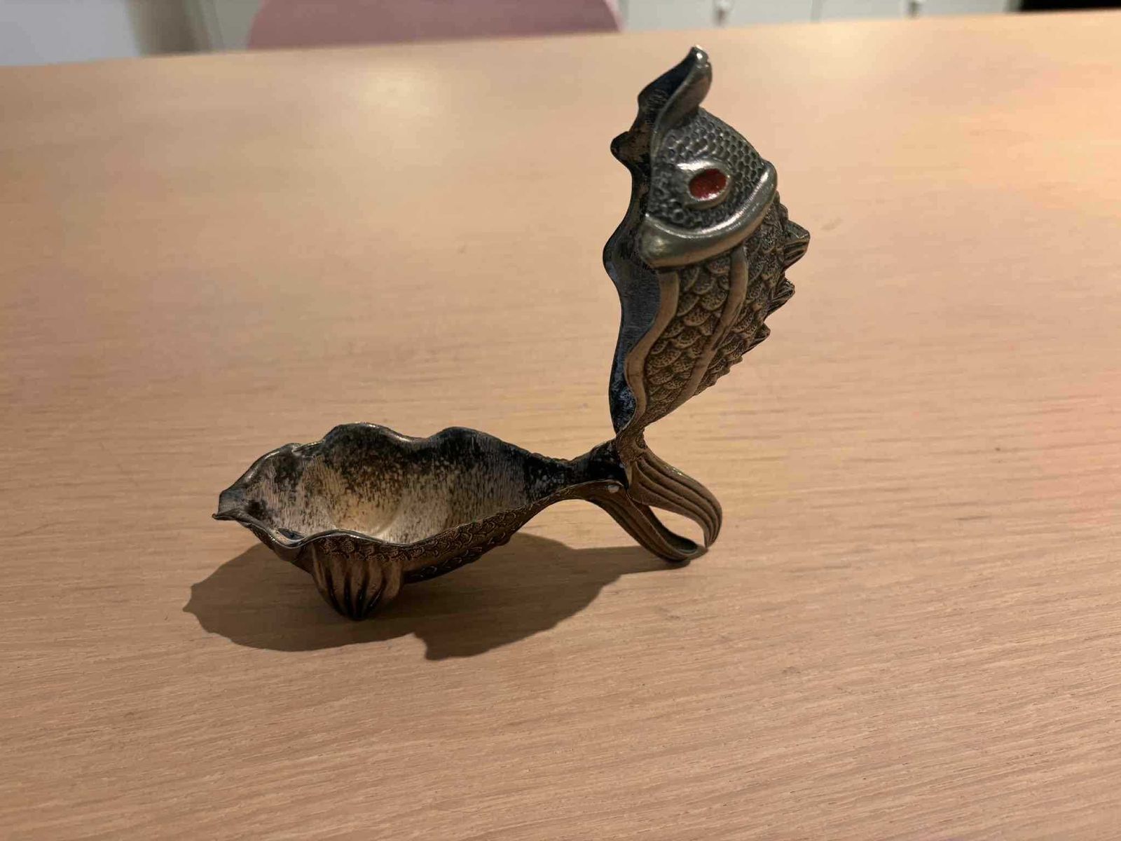 photo vinterior Fish Box Originally An Ashtray  Decorative Box Modernist Fish Collectible Barware Mcm 1950s Gift For Him Bar Cart Decor