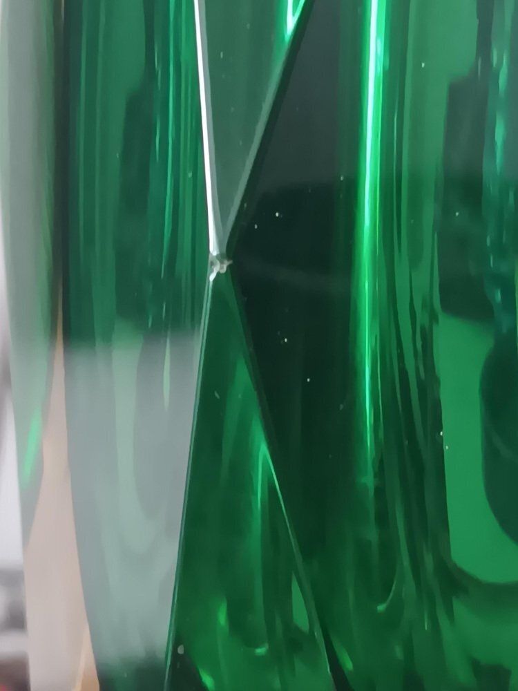 Faceted Sommerso Murano Glass Vase, 1970s photo vintage