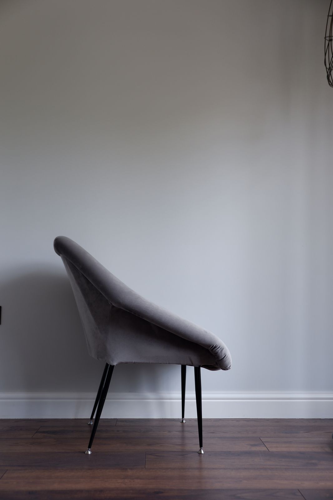 Set Of 2 Grey Velvet Mid Century Modern Ewa/Koln Armchairs 1960s Mcm photo buy