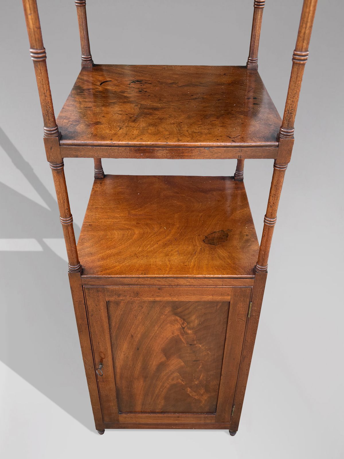 Early 19th Century George III Period Tall Mahogany Whatnot Music Stand photo furniture