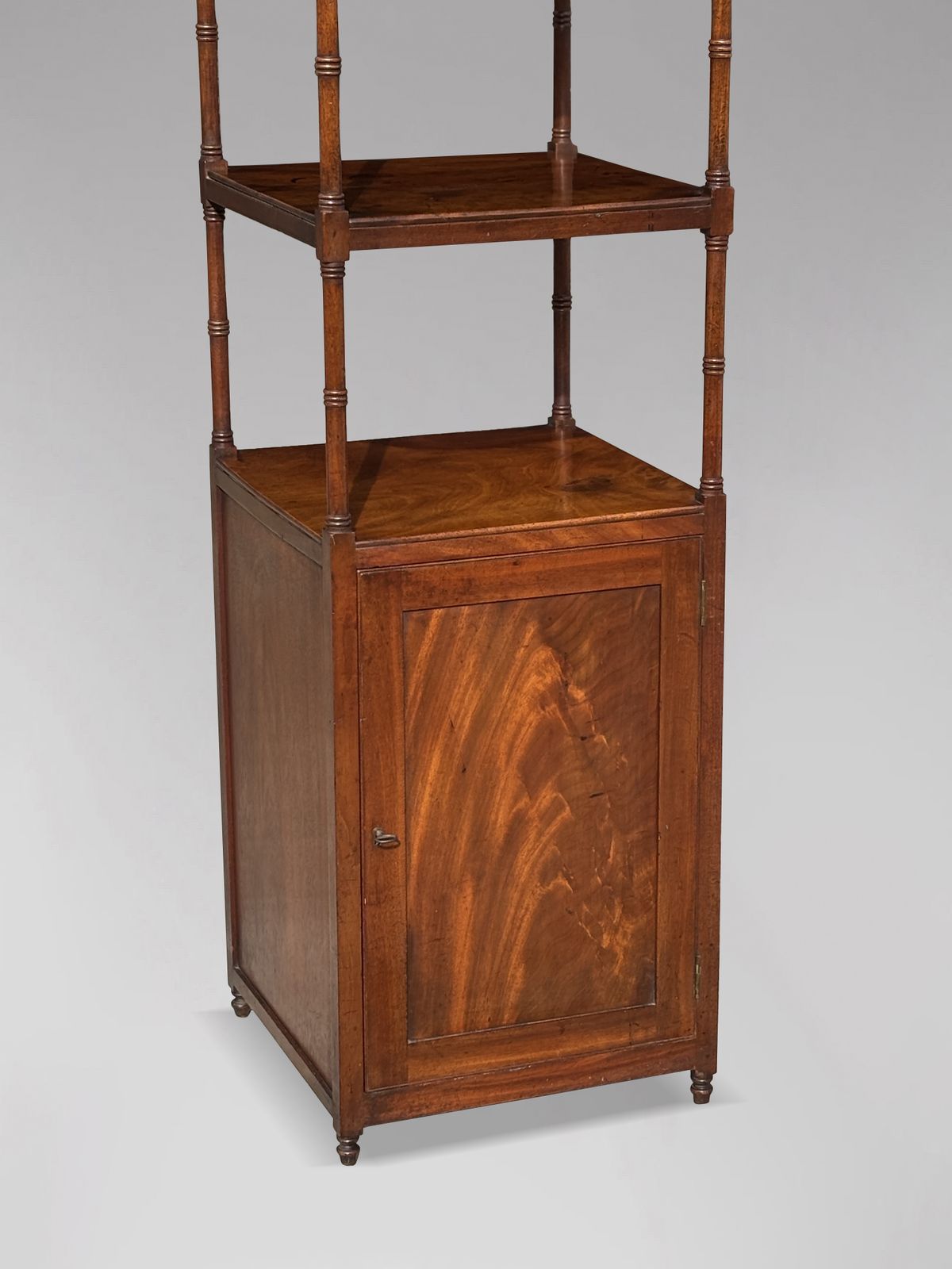 Early 19th Century George III Period Tall Mahogany Whatnot Music Stand photo vintage