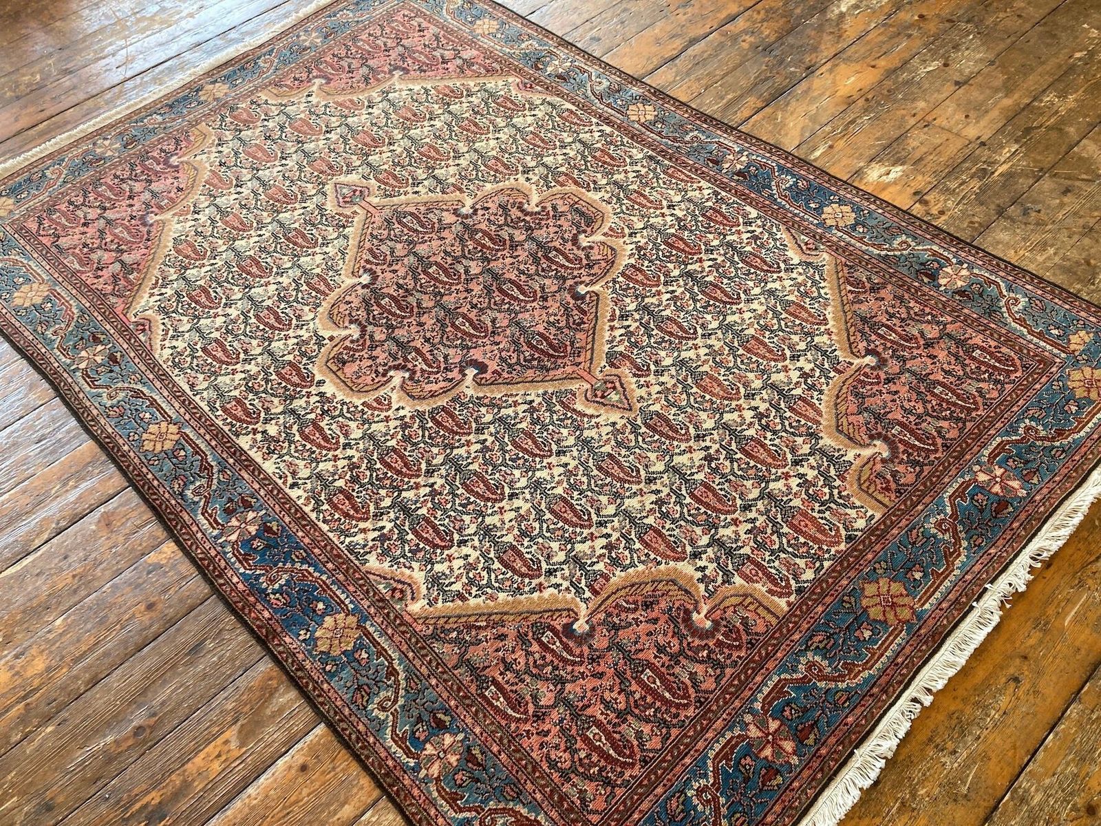 Antique Malayer Rug 1.97m X 1.32m photo Textiles