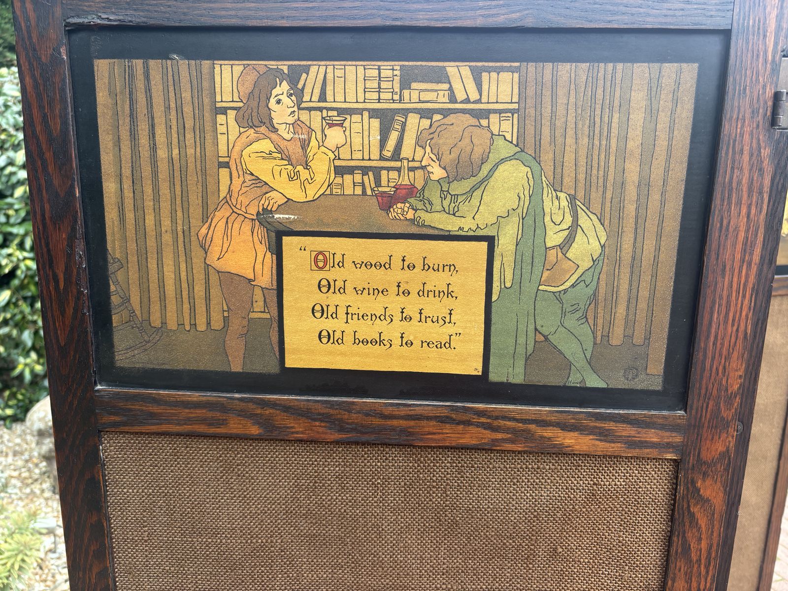 Arts & Crafts Three Fold Screen photo vintage