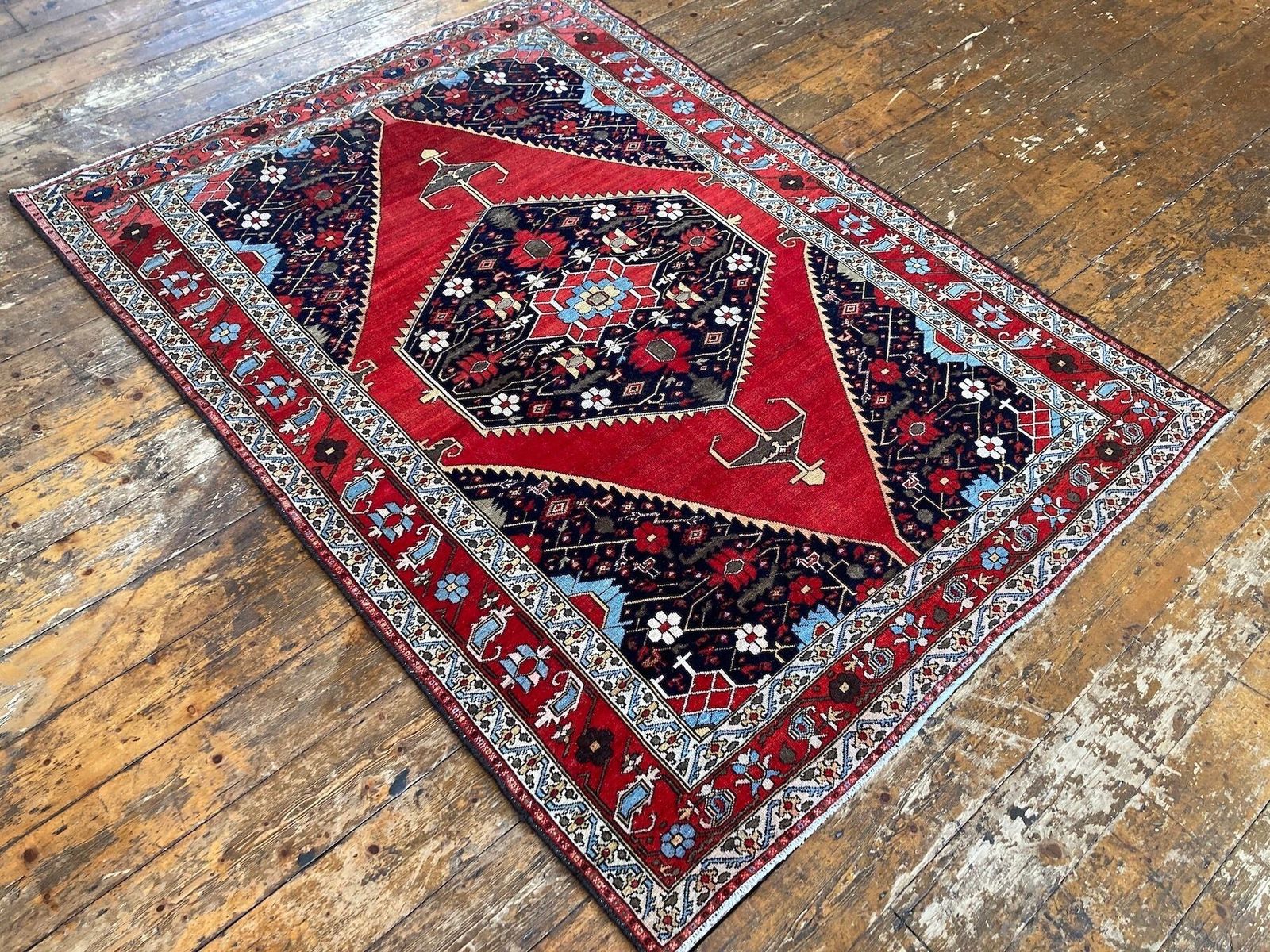 Antique Mazlagan Rug 1.87m X 1.41m photo 1900.0