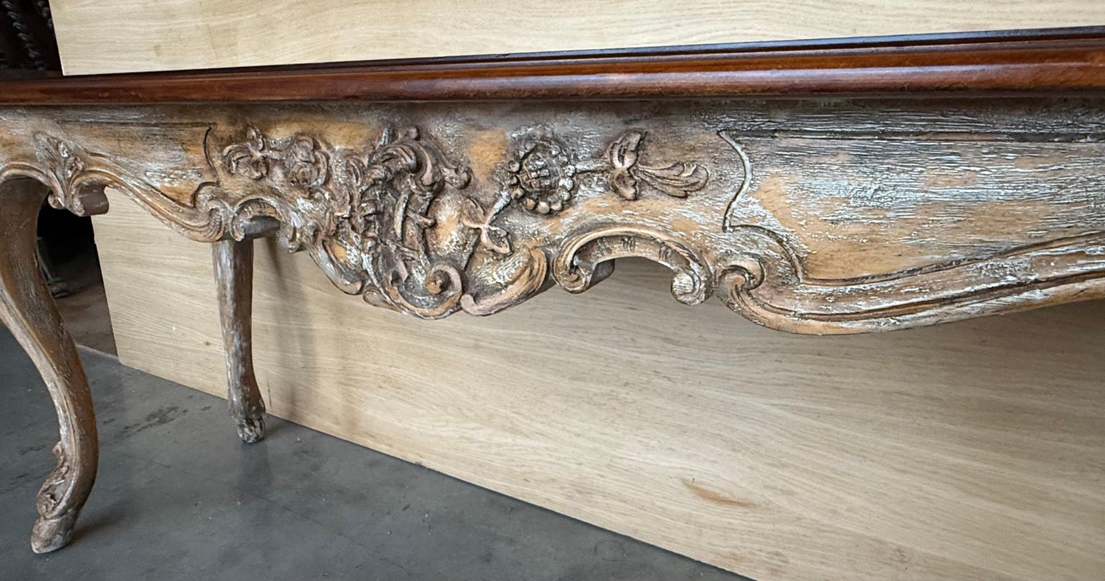 Grande console française XIXe siècle photo vintage