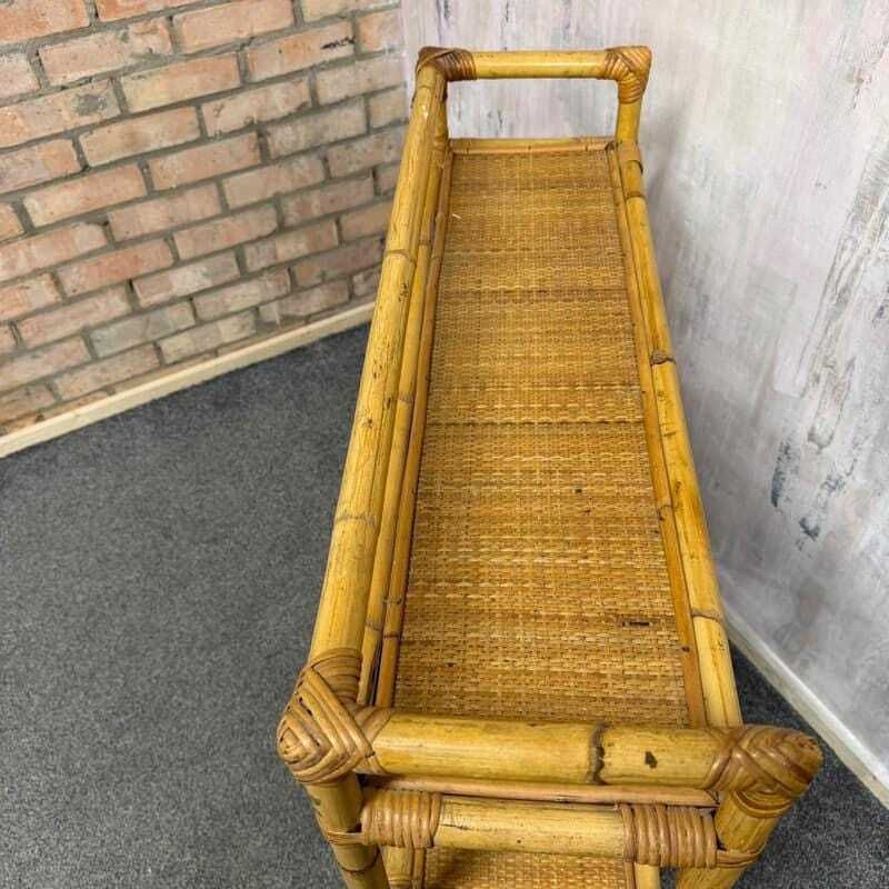 Retro 3 Tier Bamboo Shelving Unit Bookcase Bathroom Storage photo buy