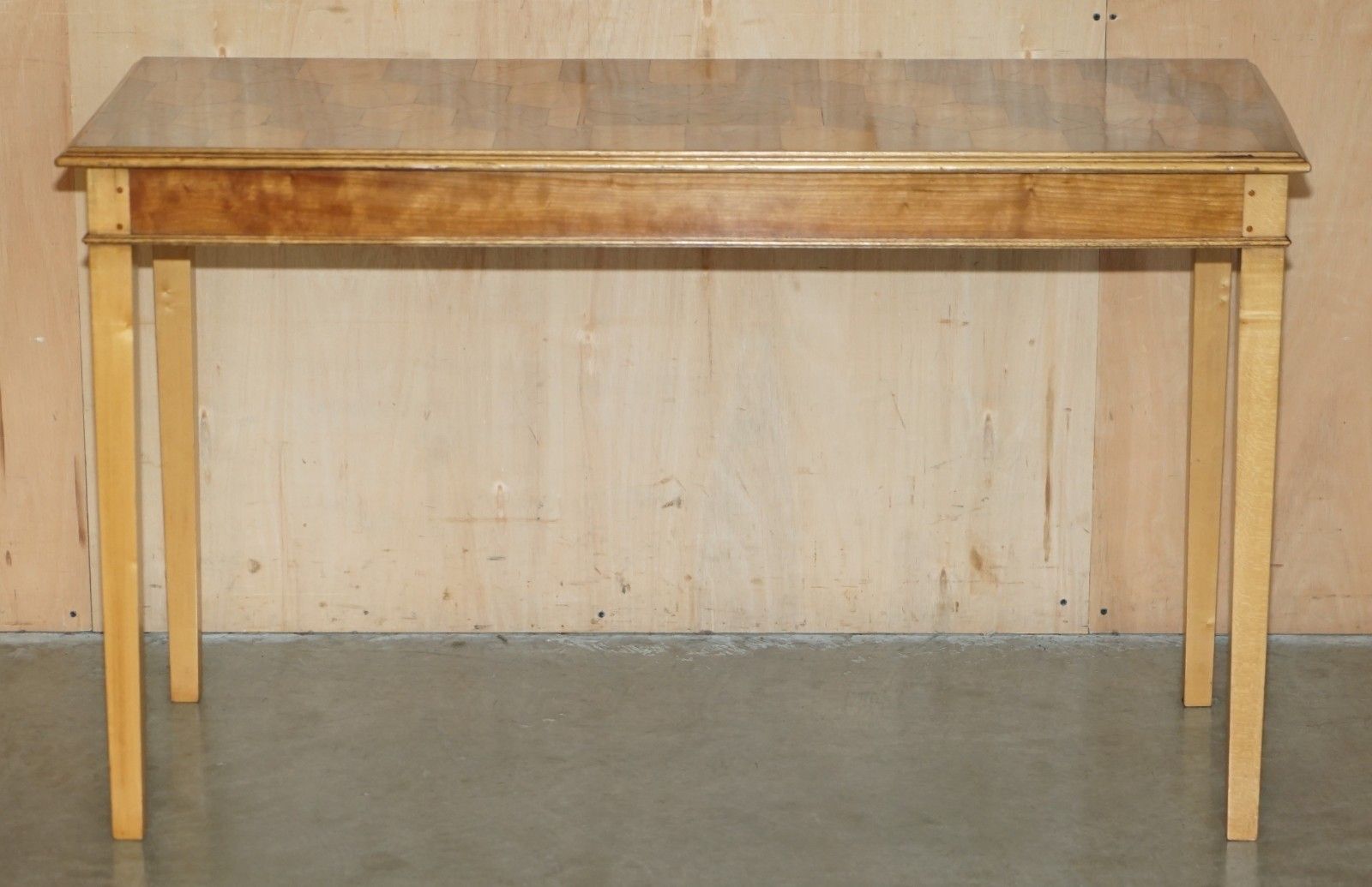 photo buy Exquisite Super Decorative Circa 1920's Oyster Laburnum Wood Console Table