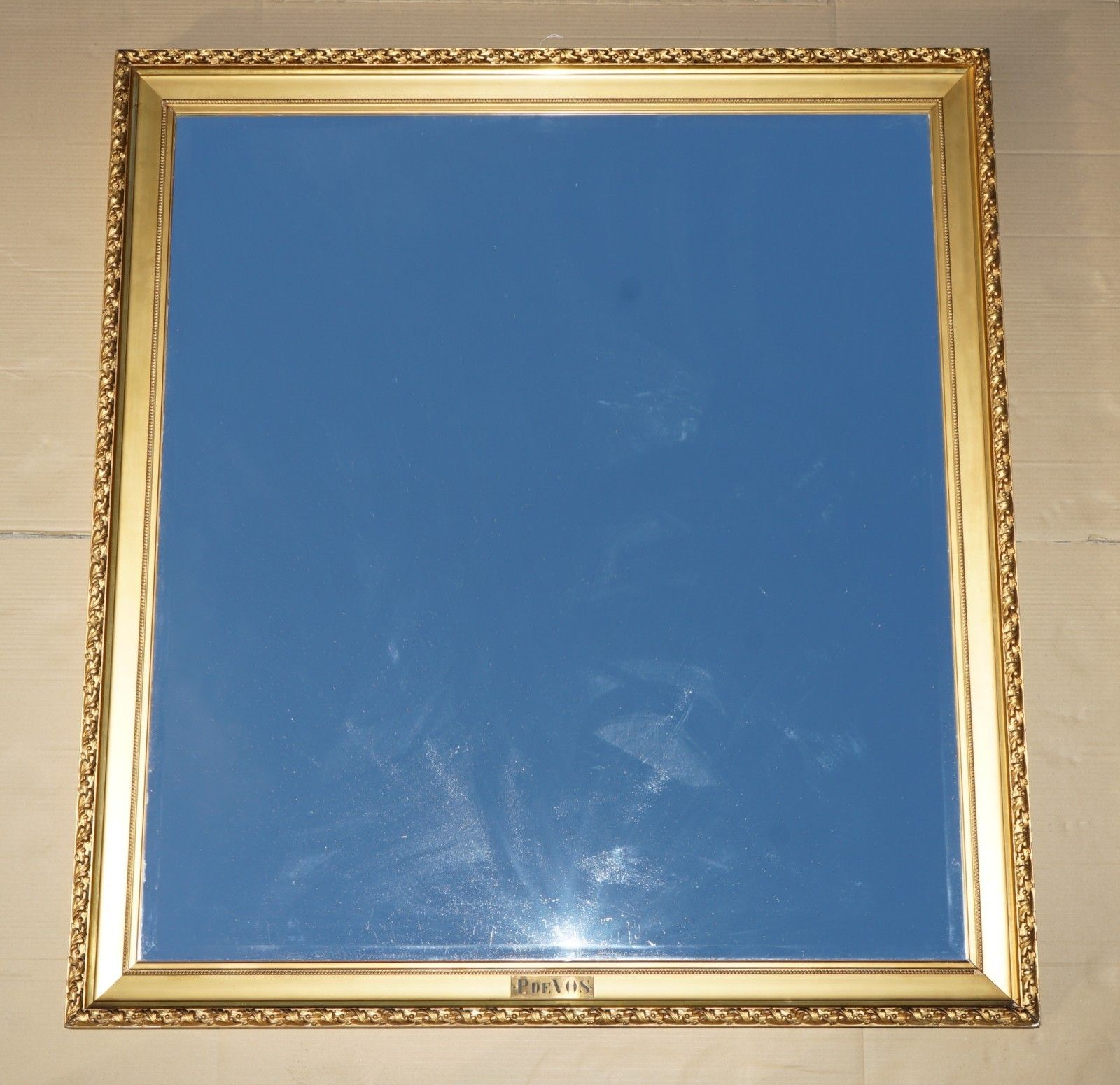 140x152cm Paul De Vos 17th Century Giltwood Picture Frames Converted To Mirrors photo furniture