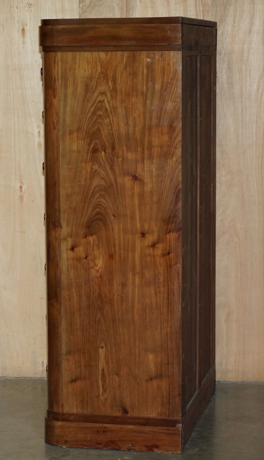 9950.0 Pair Of Antique Estate Made Bow Fronted 168.5cm Walnut Tallboy Chest Of Drawers photo