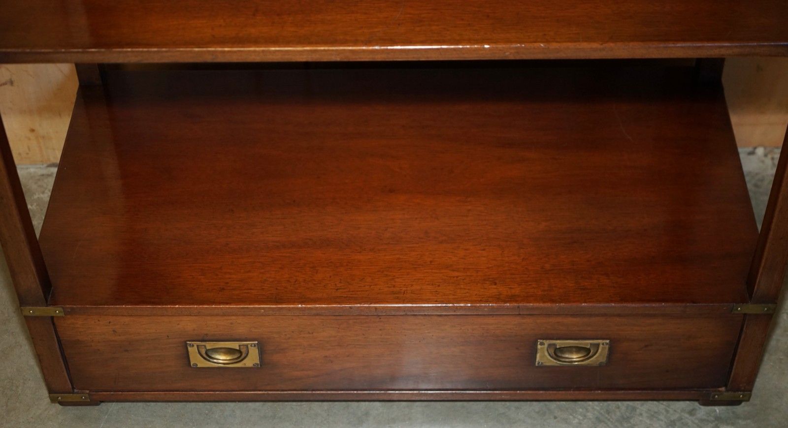 photo furniture 11 Harrods Kennedy (10 Meters) Military Open Library Mahogany Display Bookcases