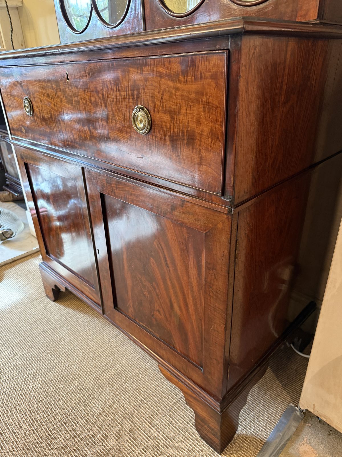 photo buy Antique Mahogany Secretaire Writingdesk Bookcase Old Times Furnishing Co, London