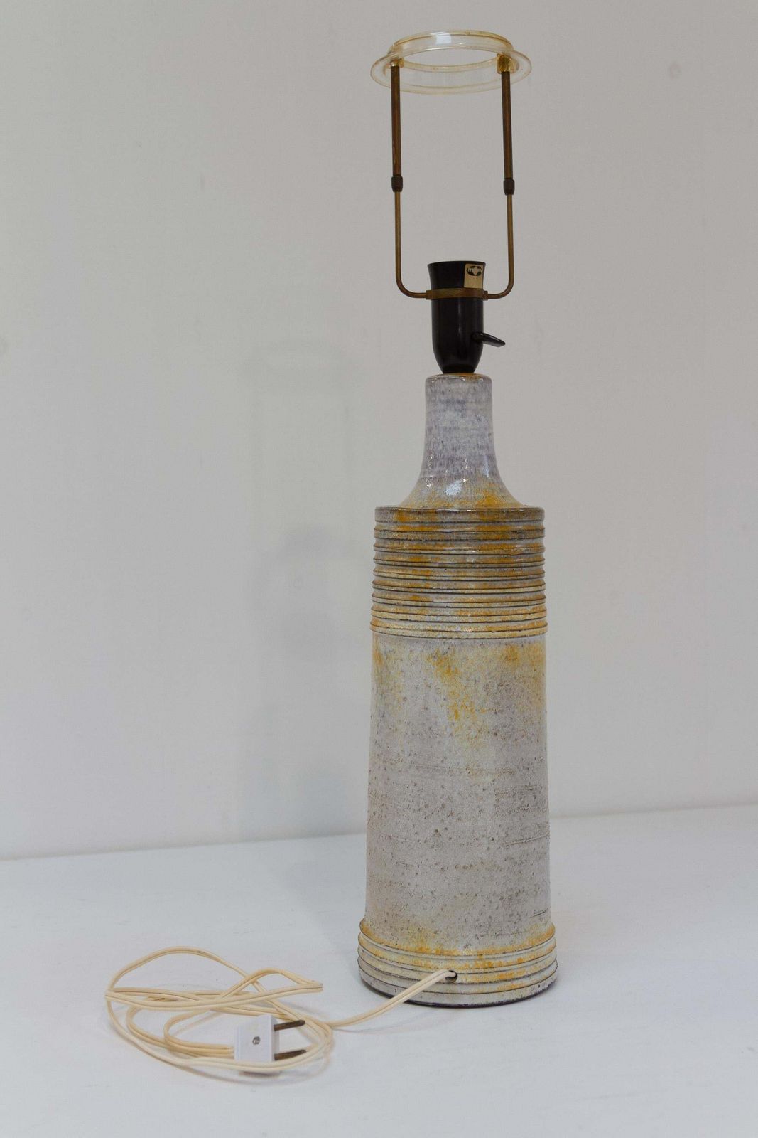 photo vintage Tall Danish Mid Century Stoneware Table Lamp By Frimann, 1970s.