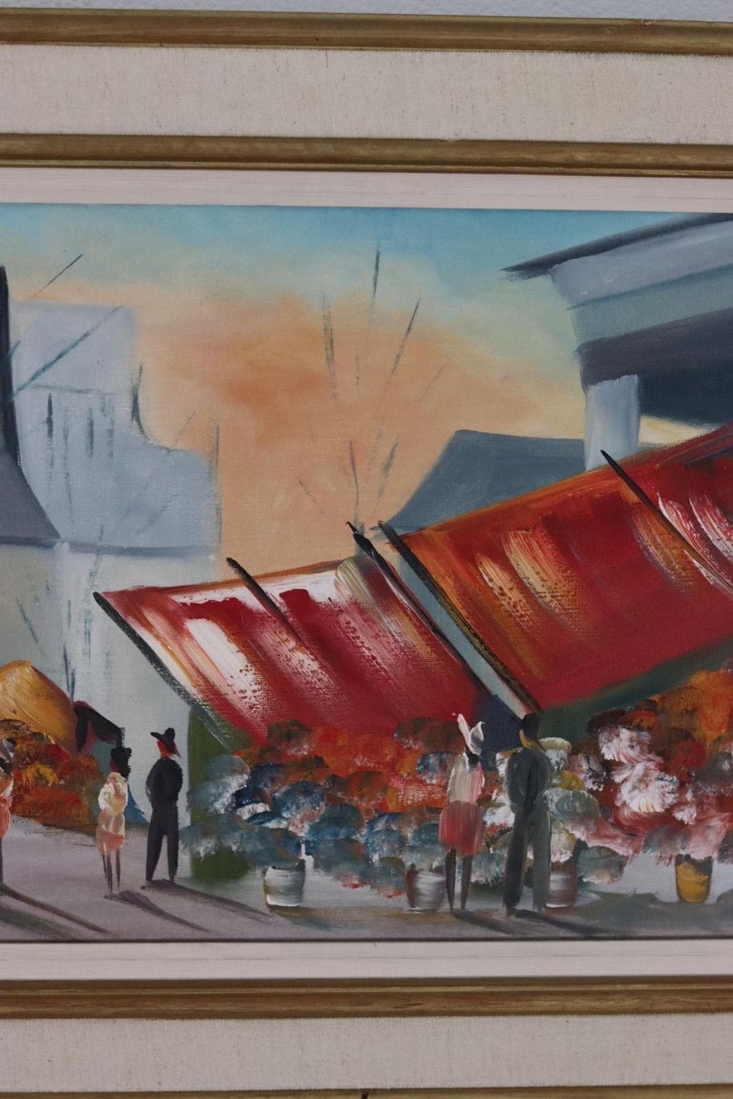 photo vintage Original Swedish Oil On Canvas – “Madelientorget I Paris” By Hartvig Jarlhov – Signed & Framed – 71.5 × 48.5 Cm (28.1" × 19.1")
