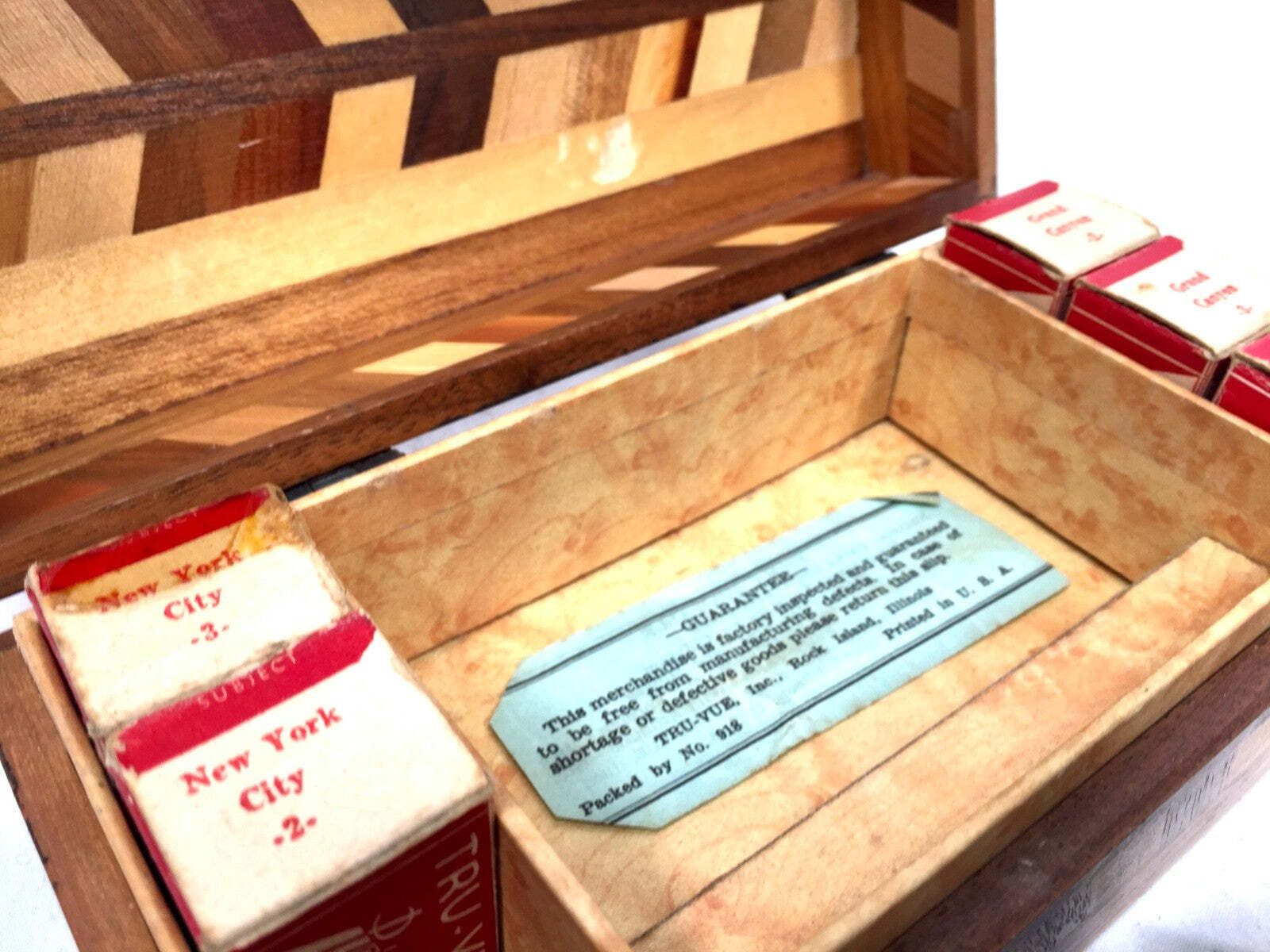 Antique 1930s Brown Bakelite Boxed Truvue Stereoviewer / Stereoscope With Reels photo vintage
