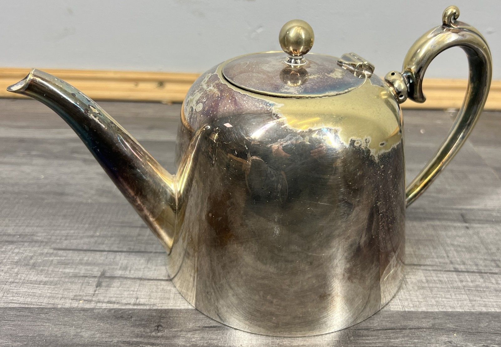 Vintage French Tea And Coffee Set Silver Plated 6 Piece With Tray Lot 4417 photo vinterior