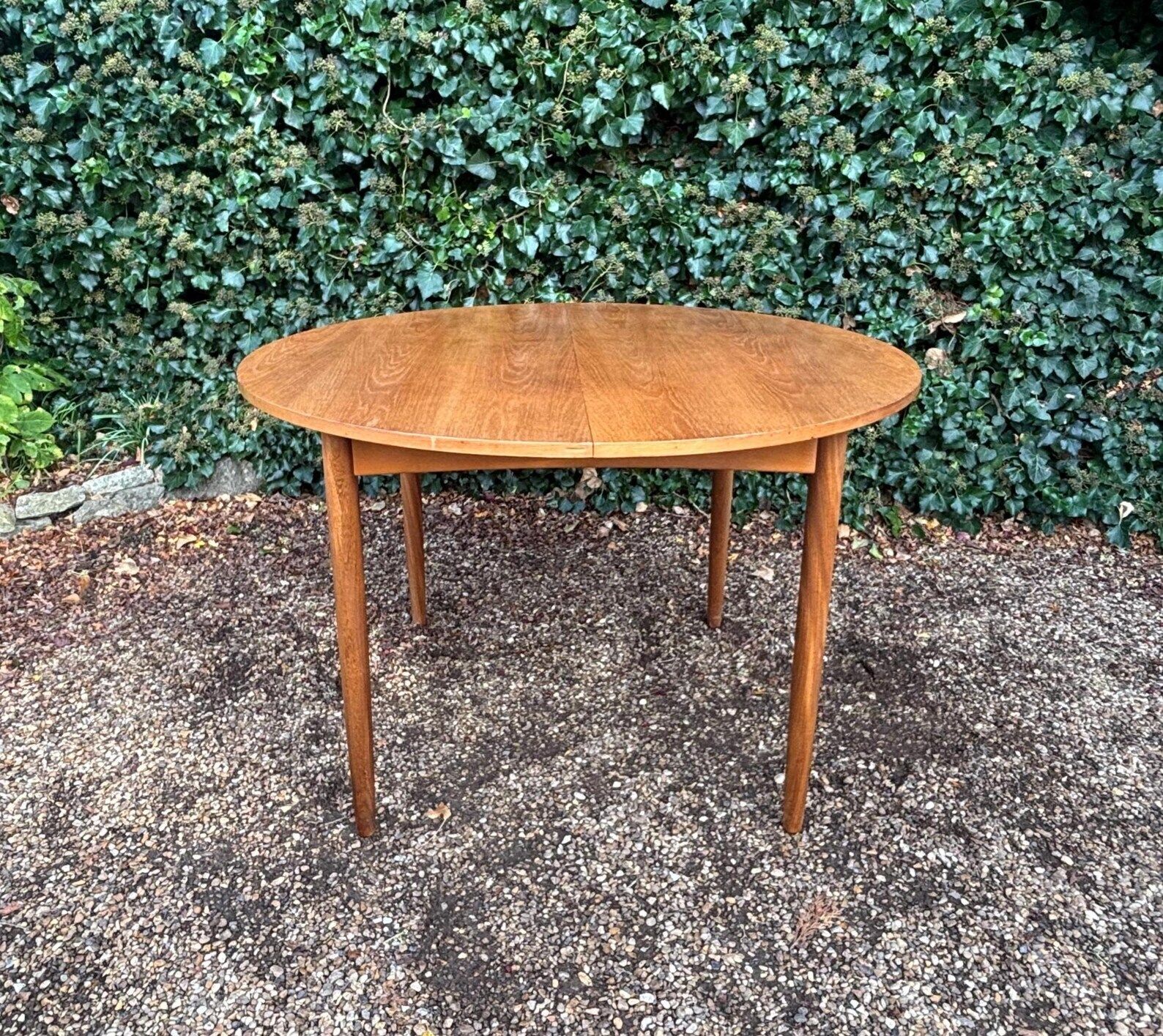 Mid Century G Plan Round Extending Teak Dining Table C.1960s