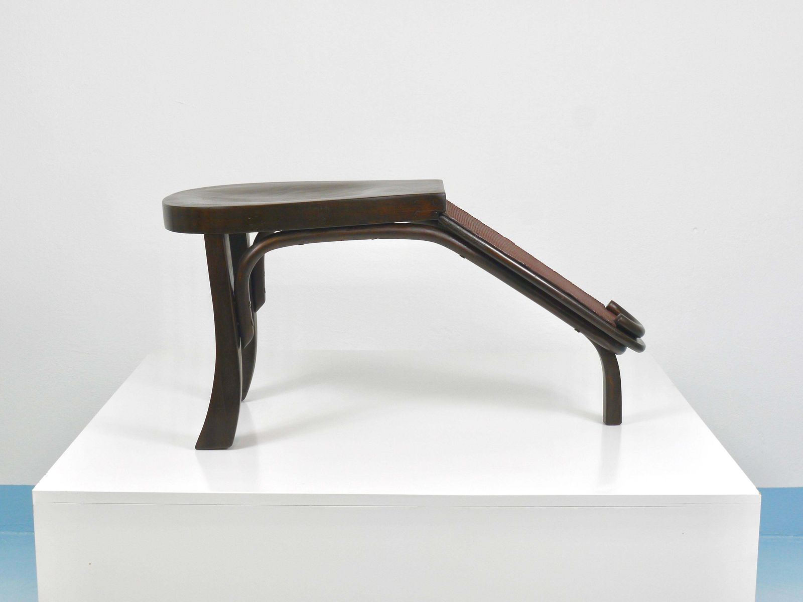 Thonet Art Nouveau Bentwood Shoe Shine Or Fitting Stool, Vienna, Austria, 1900s photo furniture