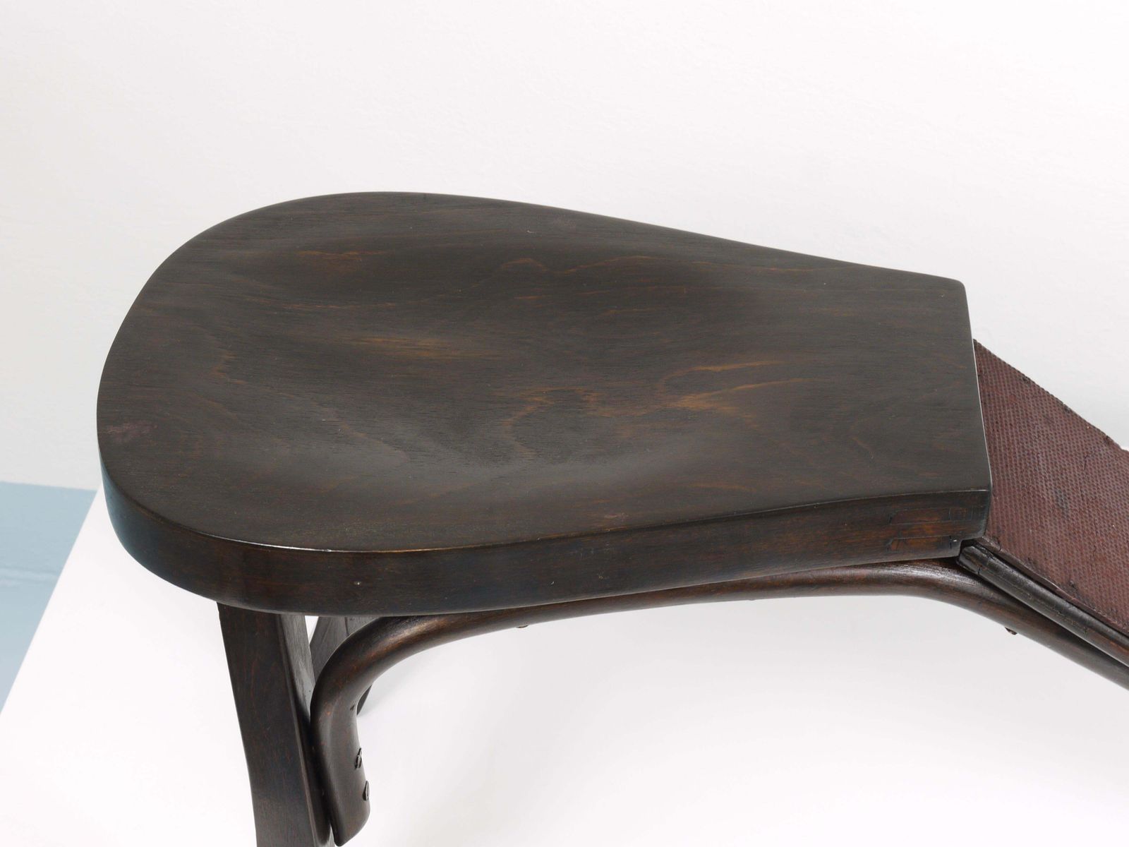 Furniture Thonet Art Nouveau Bentwood Shoe Shine Or Fitting Stool, Vienna, Austria, 1900s photo