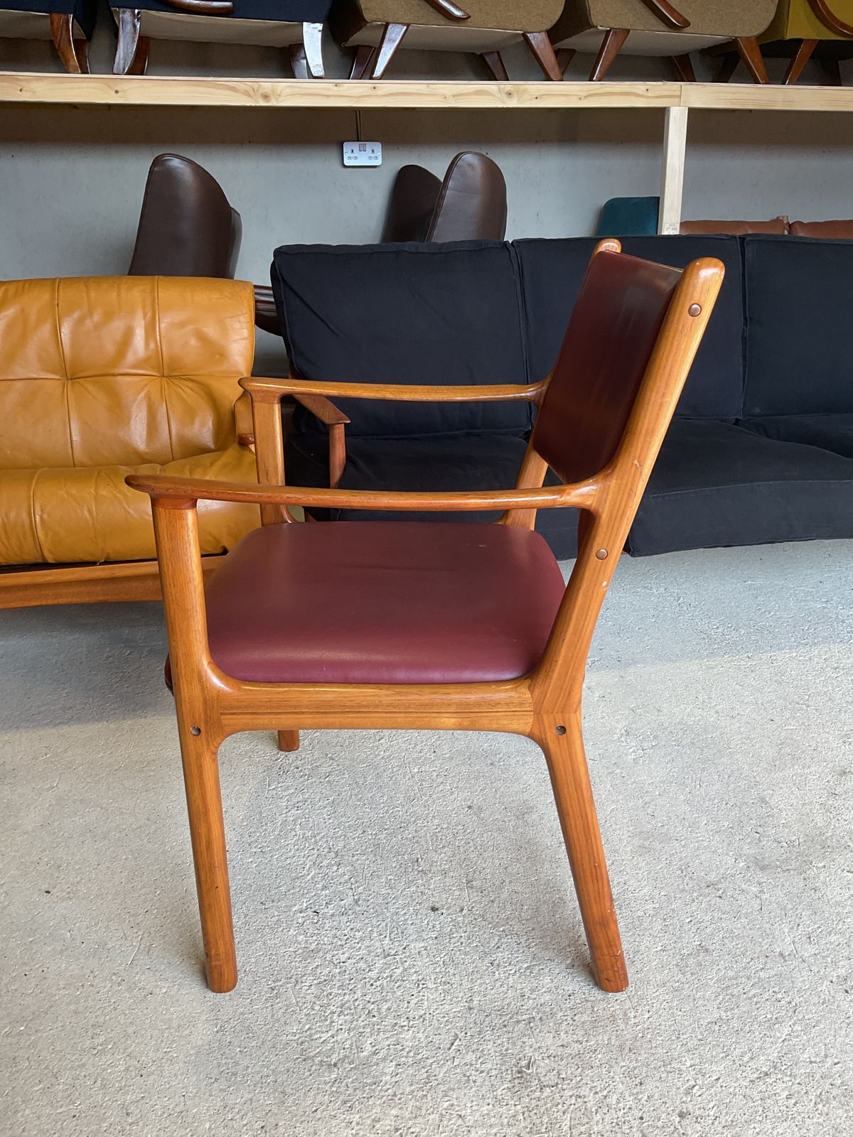 photo vinterior Set Of 6 Mid Century Dining By Ole Wanscher And P. Jeppesen Furniture 1960s