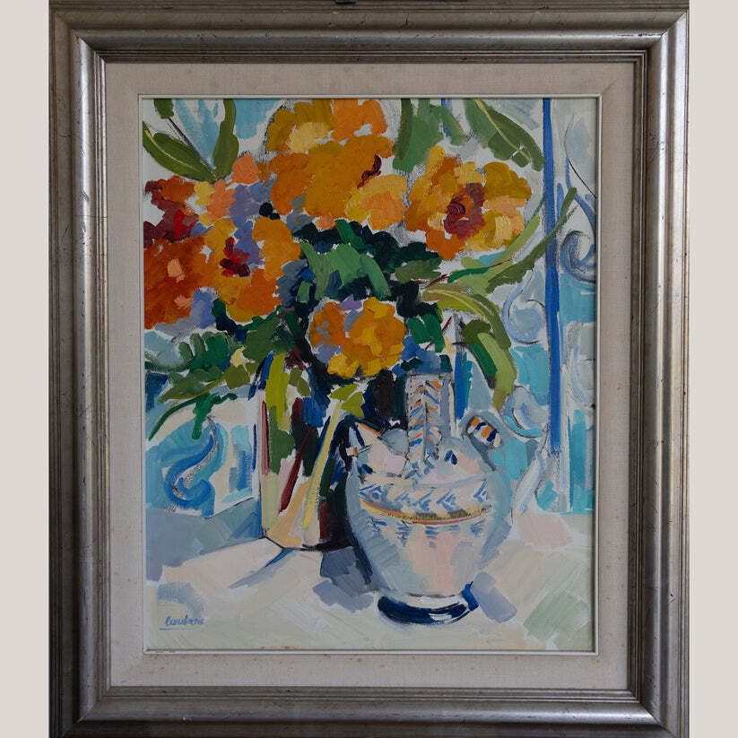 Still Life With Orange Blossoms  Original Oil Painting photo for sale