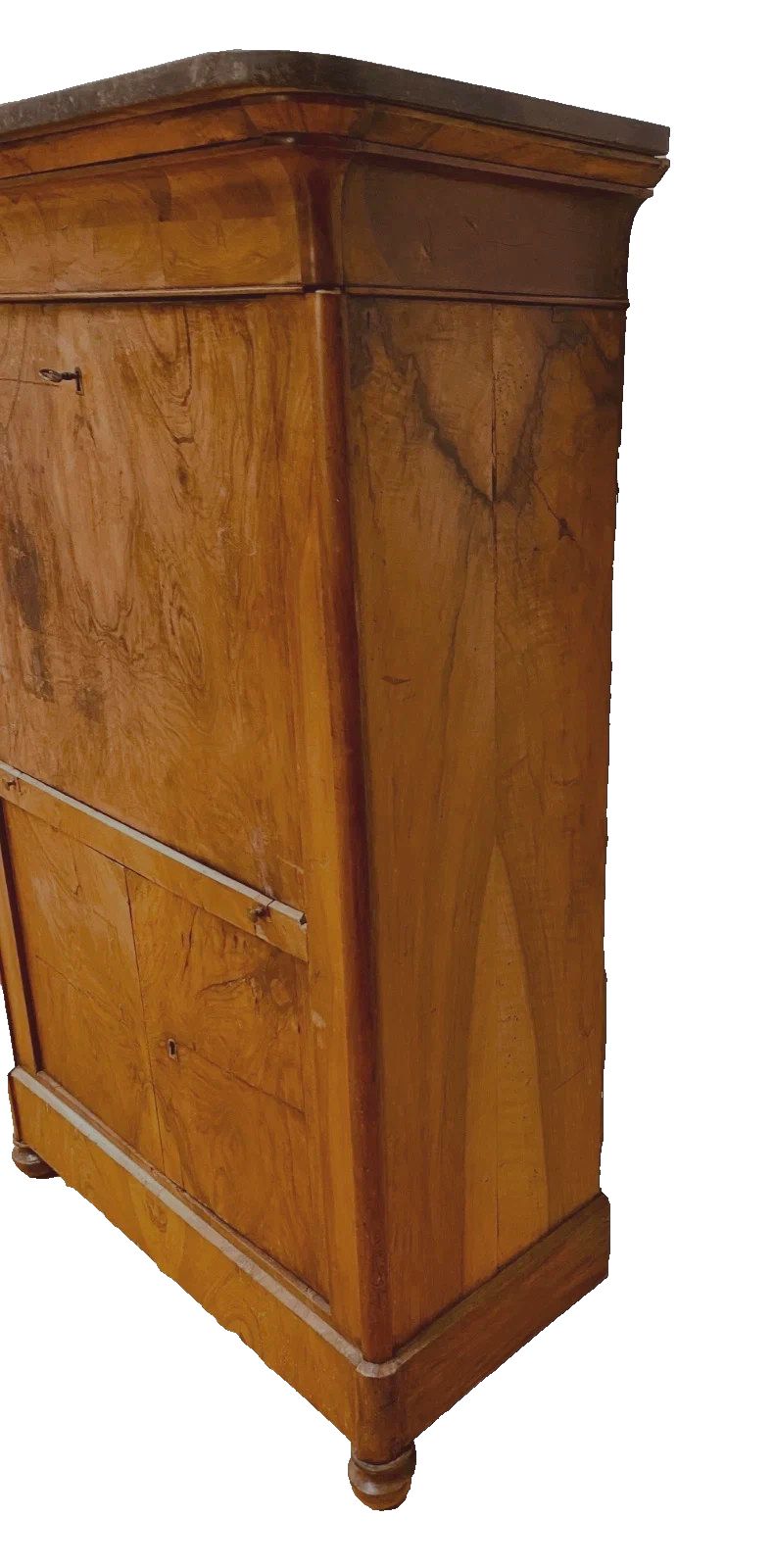 Louis Philippe Walnut Bramble Secretary 19th Century photo furniture