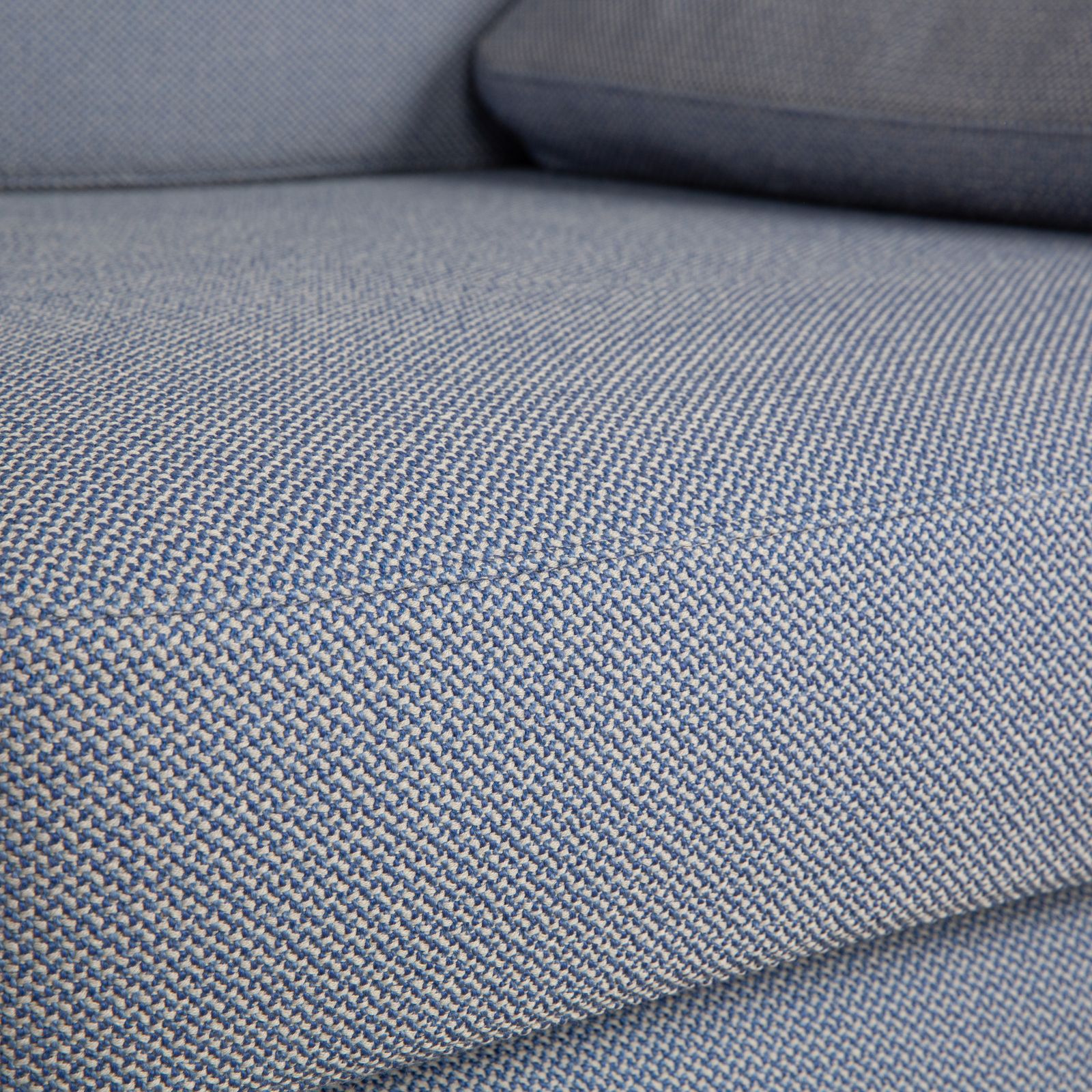 Canapé 2 places Cor Conseta en tissu gris-bleu, chrome photo for sale