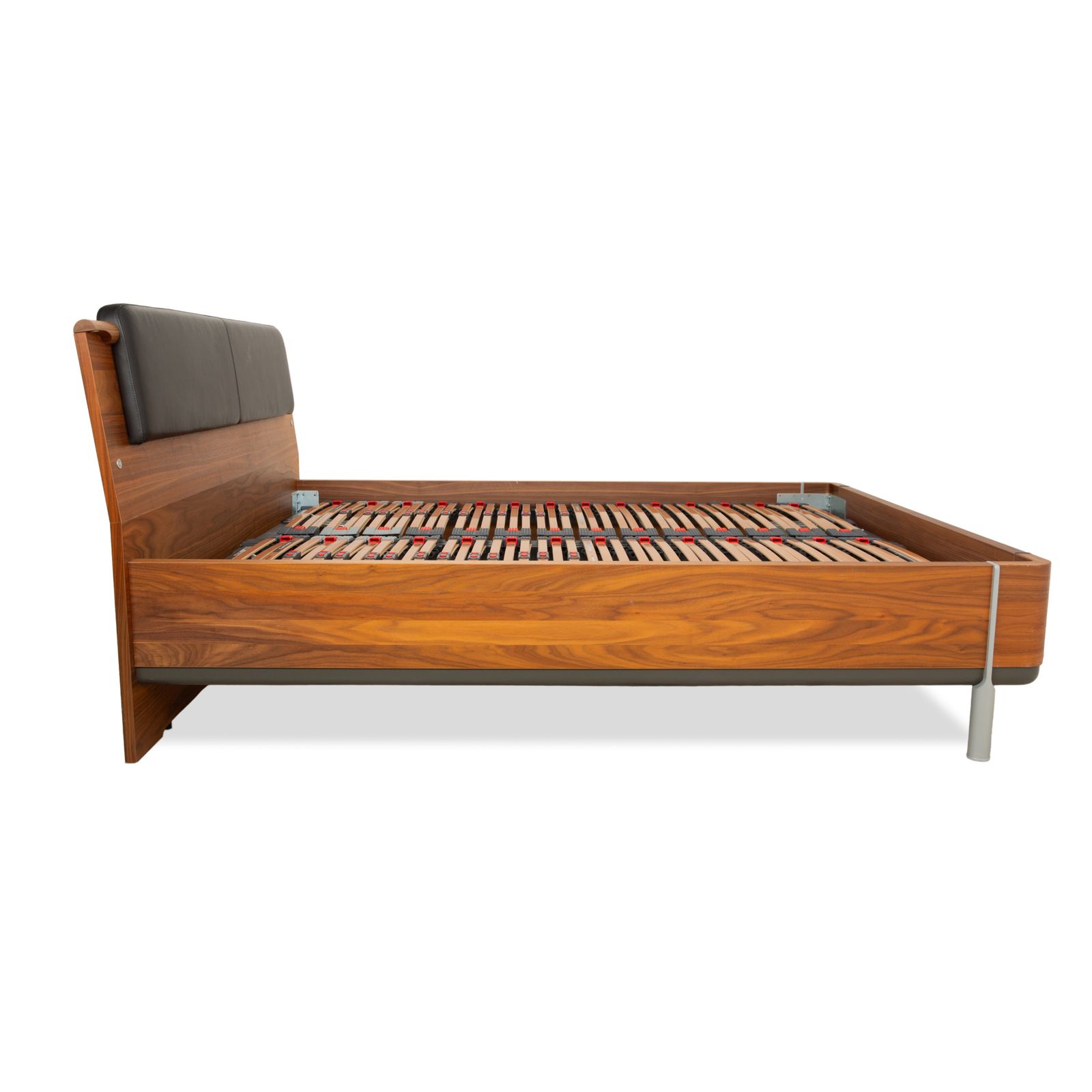 Mobilier Lit Hülsta en bois et cuir brun, 160 x 200 cm photo