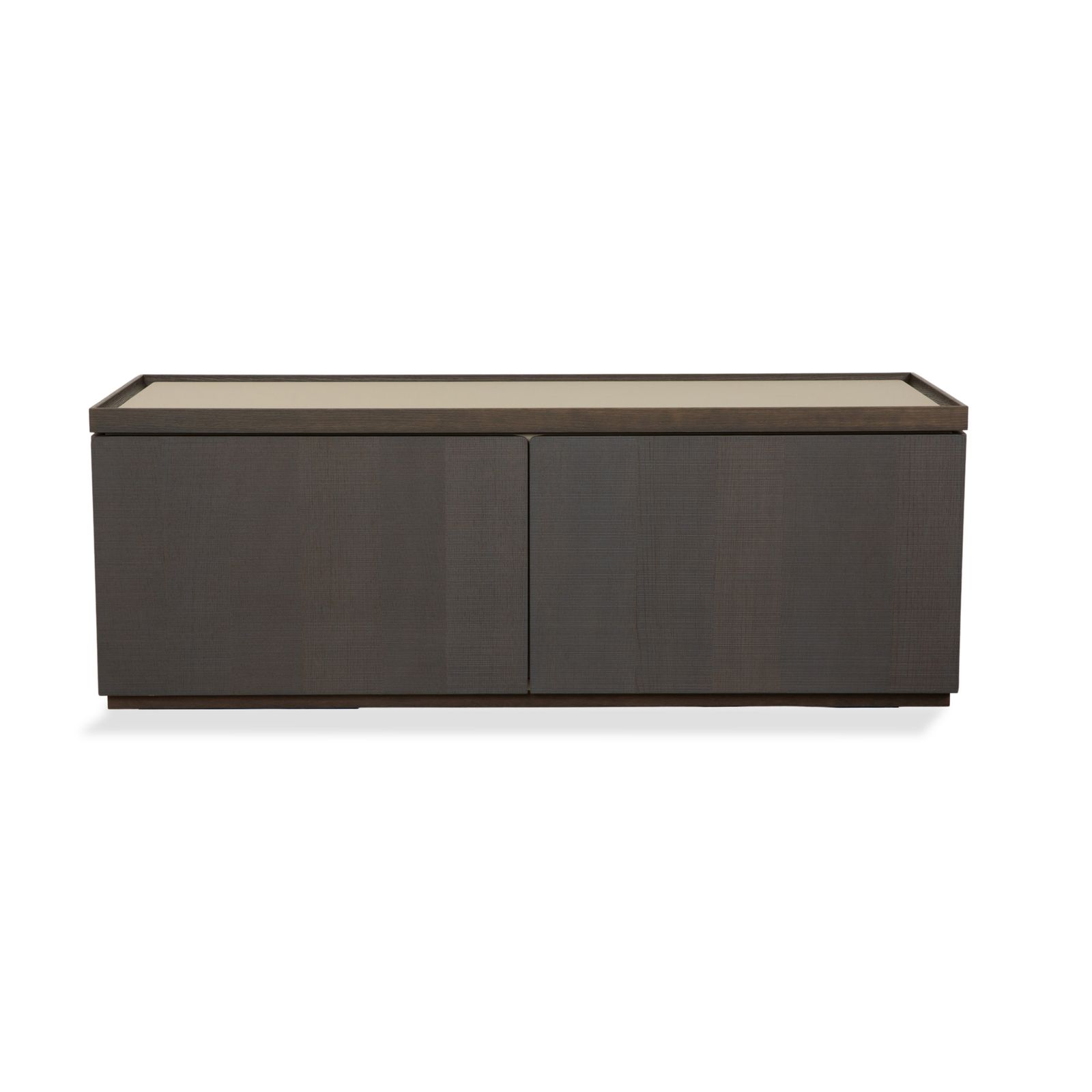 Mobilier Buffet Ligne Roset Estampe en bois, brun beige crème photo