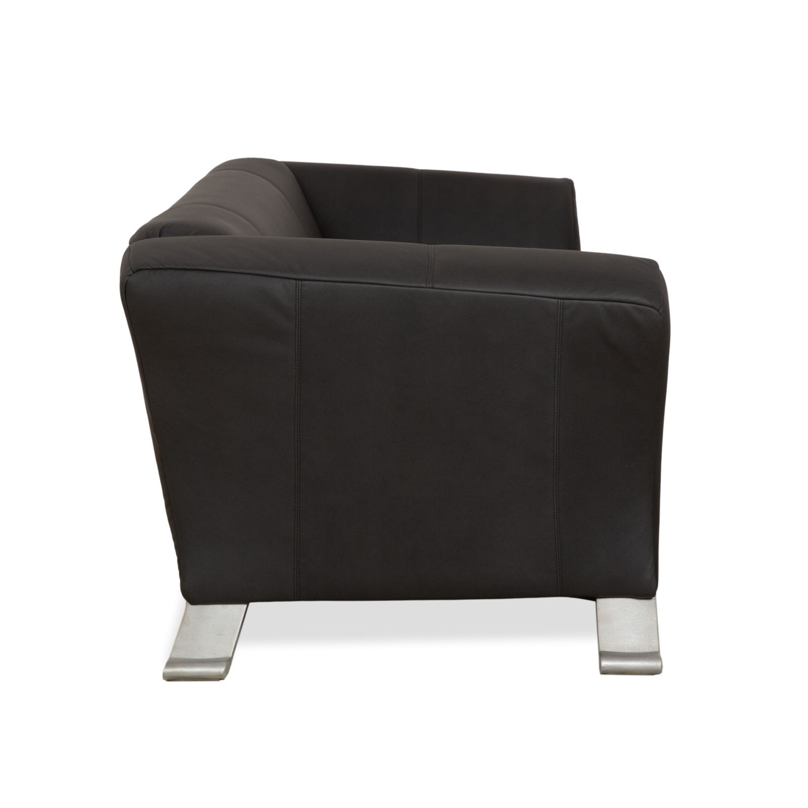 photo for sale Rolf Benz 322 Vegan Leather Three Seater Anthracite Dark Grey Sofa New Cover