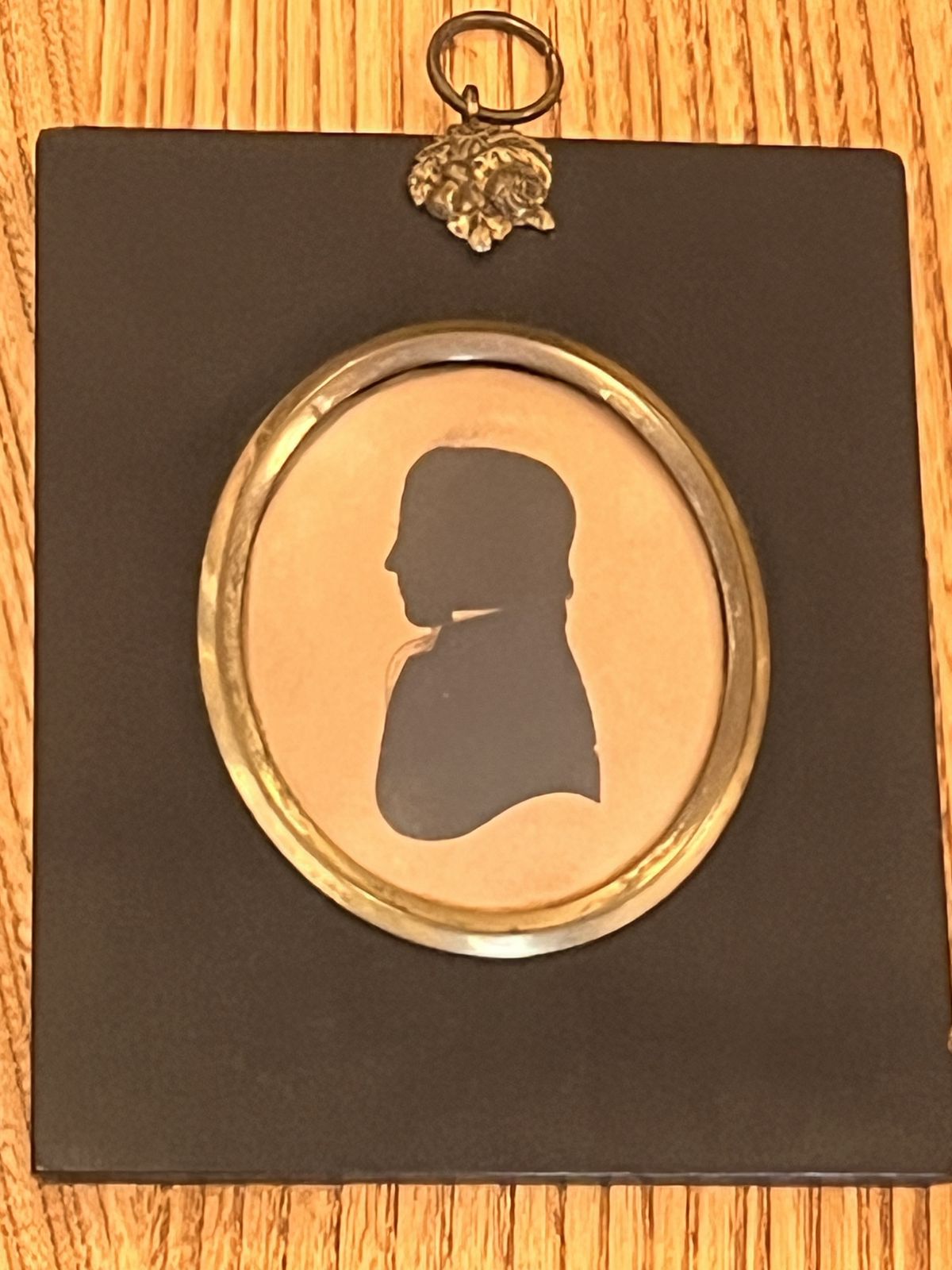 Georgian Framed Miniature Silhouette Painting