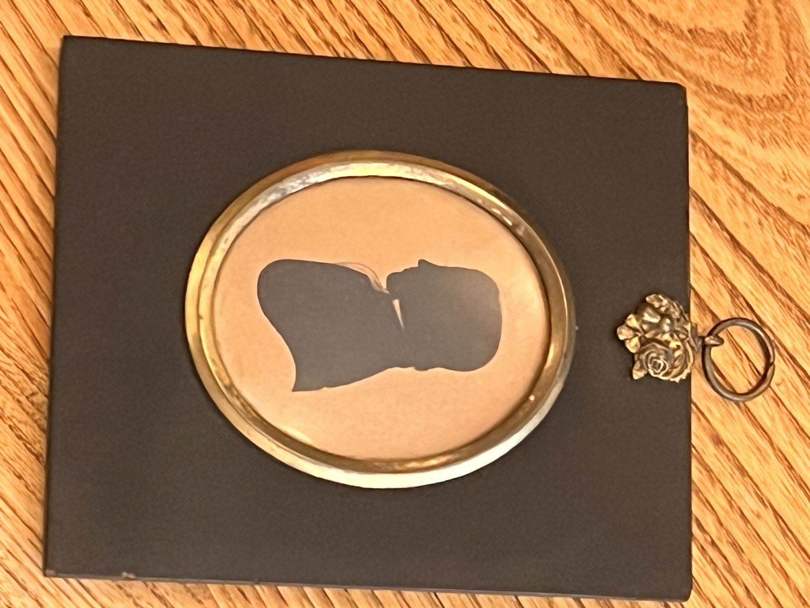 photo vinterior Georgian Framed Miniature Silhouette Painting